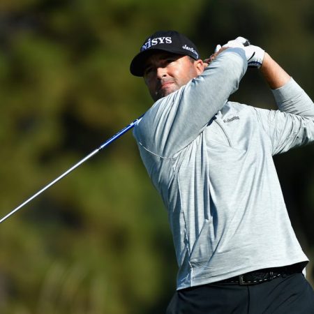 Ryan Palmer se lució en la segunda ronda para escalar a la punta del tablero./Foto:  AFP