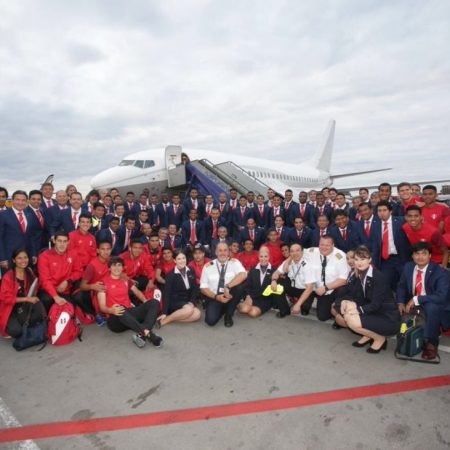 La selección de Perú llegó hoy a Rusia procedente de Suecia para disputar su primer Mundial en 36 años-Foto: @SeleccionPeru