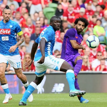 Mohamed Salah apoyó la goleada del Liverpool con un tanto en el segundo tiempo/Foto: AFP