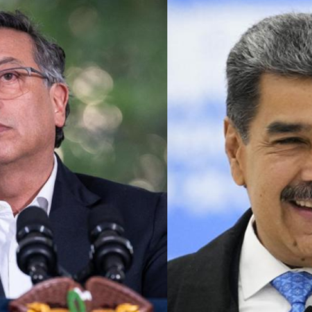 El presidente de Colombia, Gustavo Petro, le expresó al mandatario venezolano Nicolás Maduro, su preocupación por la venta de la compañía Monómeros. Foto: Cortesía El Tiempo
