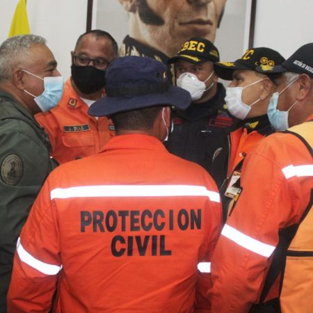 Realizan simulacro de atención a damnificados de la crecida del río Cabriales (Foto cortesía)