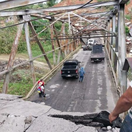 Puente Onía, en Mérida. Foto Twitter