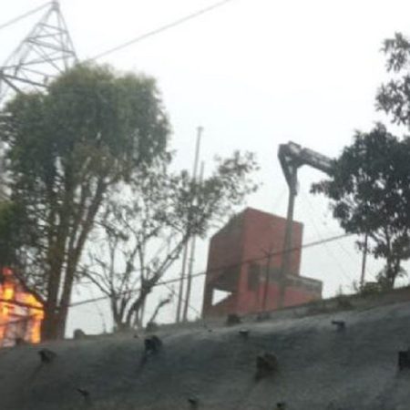 Explosión en Corpoelec. (Foto Cortesía=
