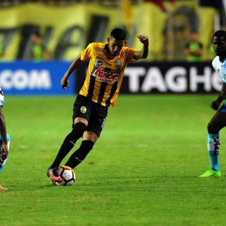 El "Carrusel Aurinegro" pudo mantener la ventaja lograda en la ida y avanzó a la siguiente fase de la Libertadores 2018./Foto: AFP