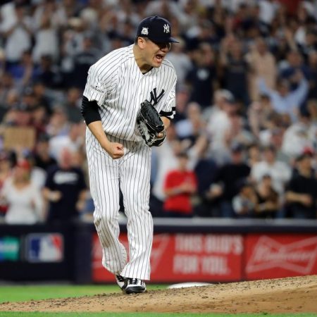 Masahiro Tanaka tuvo una brillante apertura para encabezar el blanqueo de los neoyorquinos./Foto: AFP