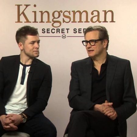 Taron Egerton y Colin Firth.