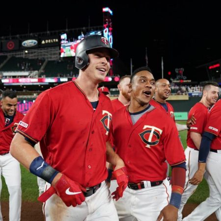 Max Kepler y Jorge Polaco integrantes de los jonroneros de Minnesota (Foto Archivo)