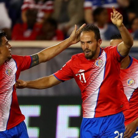 Marco Ureña se lució por Costa Rica con triplete ante los norteamericanos.7Foto: AFP