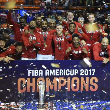 El equipo de Estados Unidos mostró su condición de favorito y se alzó con el título en la AmeriCup 2017./Foto: AFP