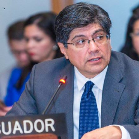 El canciller de Ecuador, José Valencia. (Cortesía)