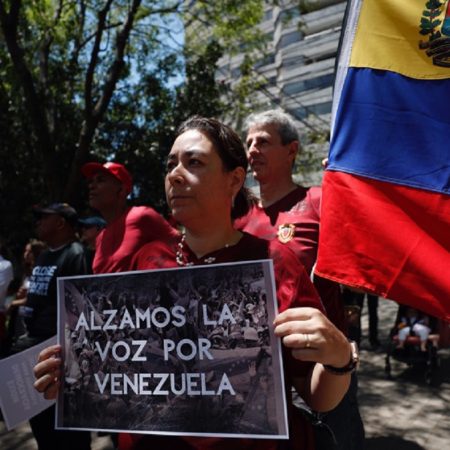 Venezolanos en México exigen presidenciales libres/ Foto EFE