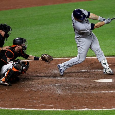Wilson Ramos brilló con el madero al sonar jonrón con las bases llenas./Foto: AFP