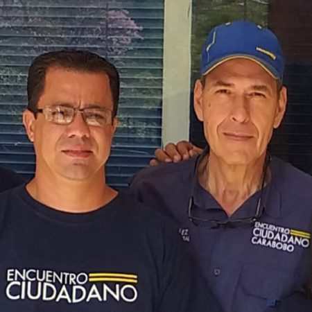 Tomás Sáez y Alejandro Calleja, coordinador general y secretario general de Encuentro Ciudadano, respectivamente.(Cortesía)