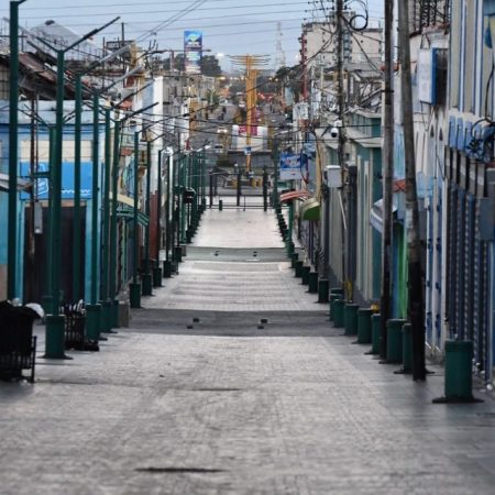 Desolado bulevar Constitución contrastó este 25 de diciembre con la abarrotada víspera  