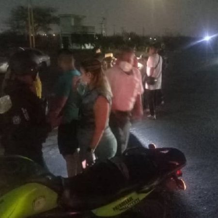 Arrollamiento dejó dos adultos y una menor lesionados en la vía a Flor Amarillo