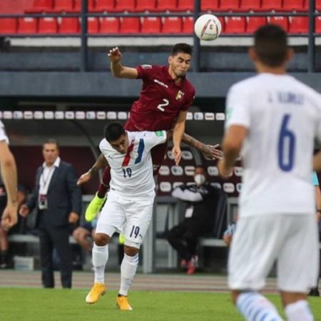 Venezuela entregó la posición del encuentro. Foto cortesía: Gol Caracol.