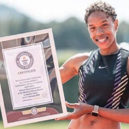 Yulimar Rojas recibió reconocimiento del Guinness World Records. / Foto cortesía El Nacional