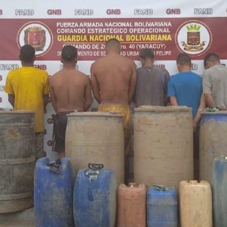 Fuerza Armada desmanteló una banda dedicada al robo de gasolina