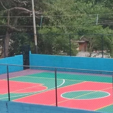 La recuperación de estos espacios deportivos es clave para la comunidad. Foto cortesía.