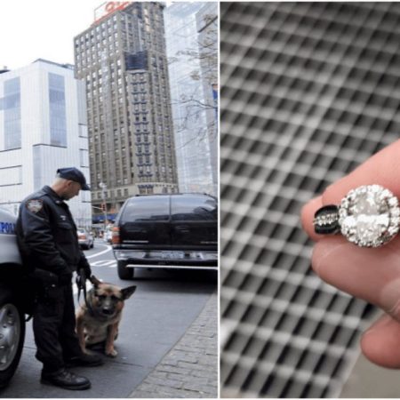 Policía de Nueva York recupera otro anillo de compromiso perdido. (Cortesía)