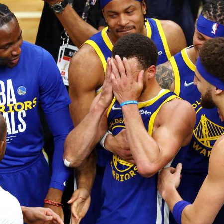 Curry rompió en llanto tras ganar la final. Foto cortesía Semana.