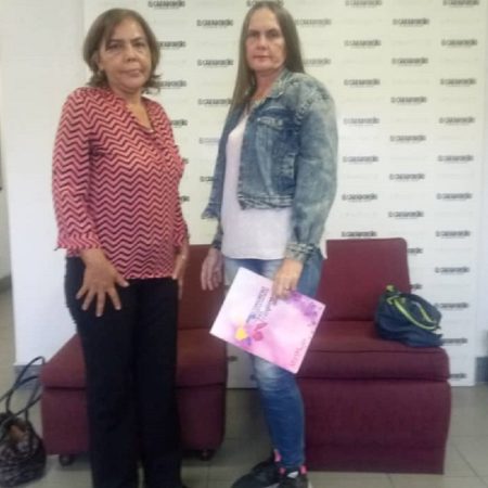 Sandra Rivas e Ysabetty Da Silva durante  la visita a El Carabobeño.