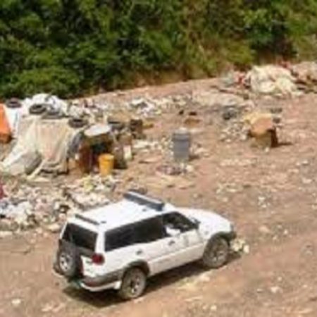 El relleno sanitario de La Bonanza, donde fueron hallados los cuerpos. (Foto Cortesía)