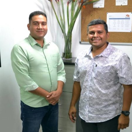Los venezolanos Edickson Martinez y Erick Villamizar. (Cortesía)