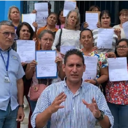 La protesta pacífica en la Chet. (Foto cortesía).