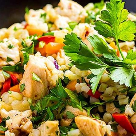 Ensalada de pollo y cebada (Foto Cortesía)