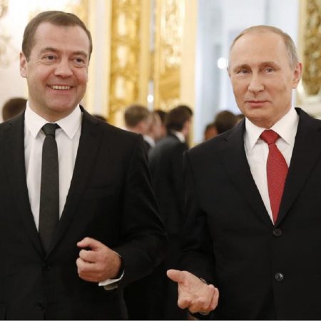El expresidente de Rusia y vicepresidente del Consejo de Seguridad, Dmitri Medvédev y Puton. (Foto Referencial)