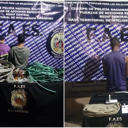 Faes Carabobo capturó a tres sujetos por diversos delitos en Diego Ibarra