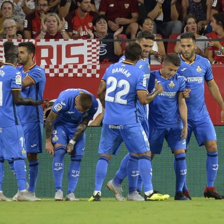 Getafe se convirtió en el verdugo del Sevilla este domingo en la 4ª jornada de la Liga española/Foto: AFP