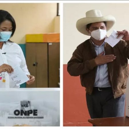 Keiko Fujimori y Pedro Castillo se disputaron la segunda vuelta de las elecciones en Perú. (Foto cortesía rcnradio.com)