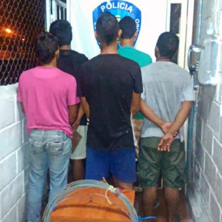 Arrestados “Los Electrónicos del Norte” en Valencia. Foto prensa Gobernación de Carabobo