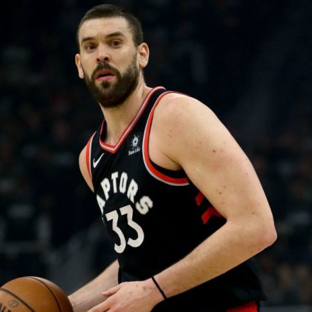 Marc Gasol, jugador de los Toronto Raptors (Foto Archivo)