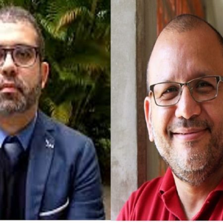 Eugenio Martínez y Andrés Cañizalez.