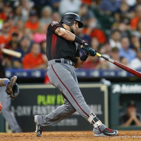 David Peralta fue uno de los pocos que pudo descifrar al abridor Justin Verlander al sonar cuadrangular aunque al final su equipo fue derrotado/Foto: AFP