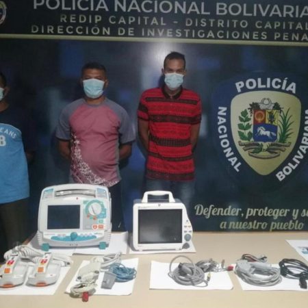Detenidos tres PNB por robo de equipos del Hospital Militar de Caracas