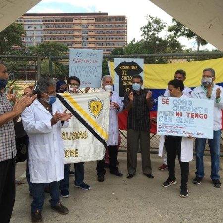 Protesta de médicos del estado Sucre. (Foto Cortesía archivo)