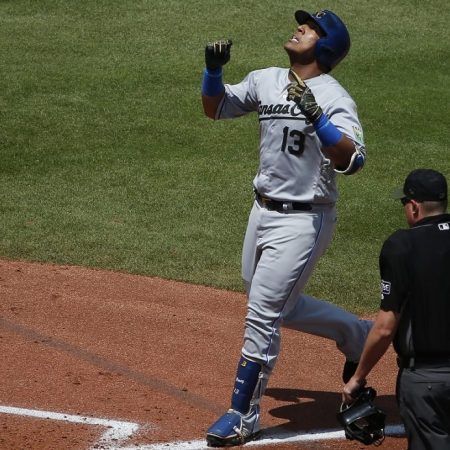 Salvador Pérez, pelotero venezolano de los Reales de Kansas City. / Foto: AFP
