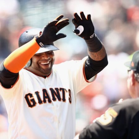 Pablo Sandoval ayudó a la causa de los Gigantes al sonar su cuarto bambinazo del año./Foto: AFP