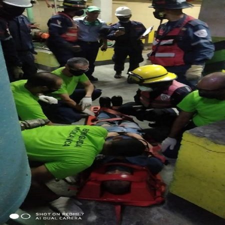 Simulacro de emergencia. (Cortesía)