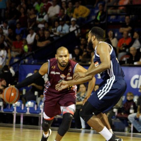 Axiers Sucre no solo comandó el ataque de los colosos sino que además fue el héroe al anotar la canasta ganadora en los últimos segundos./Foto: Prensa Gigantes
