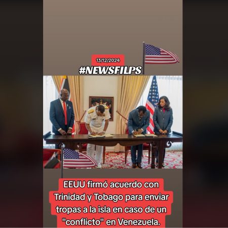 No, Trinidad y Tobago no permitirá el envío de tropas de Estados Unidos si estalla un conficto en Venezuela