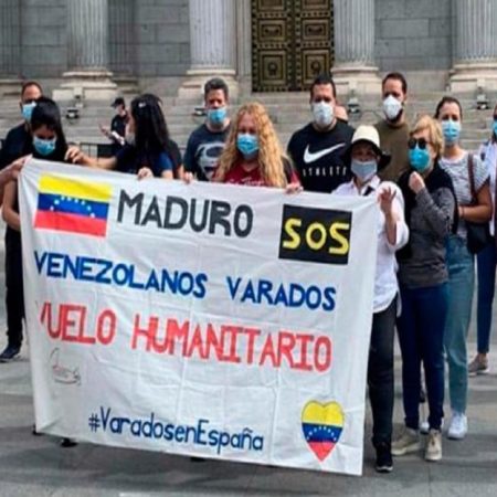 Venezolanos varados en España debido a las restricción mundial. (Cortesía)